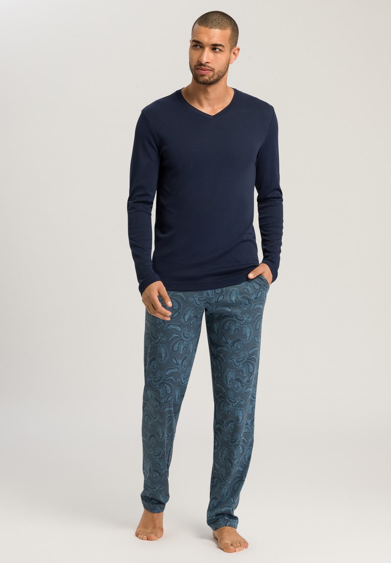 Hanro DAY SET - Nattplagg set - aqua paisley