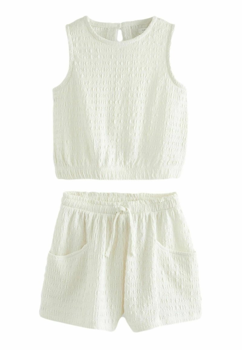 Next CRINKLE  SET - REGULAR FIT - Shorts - ecru