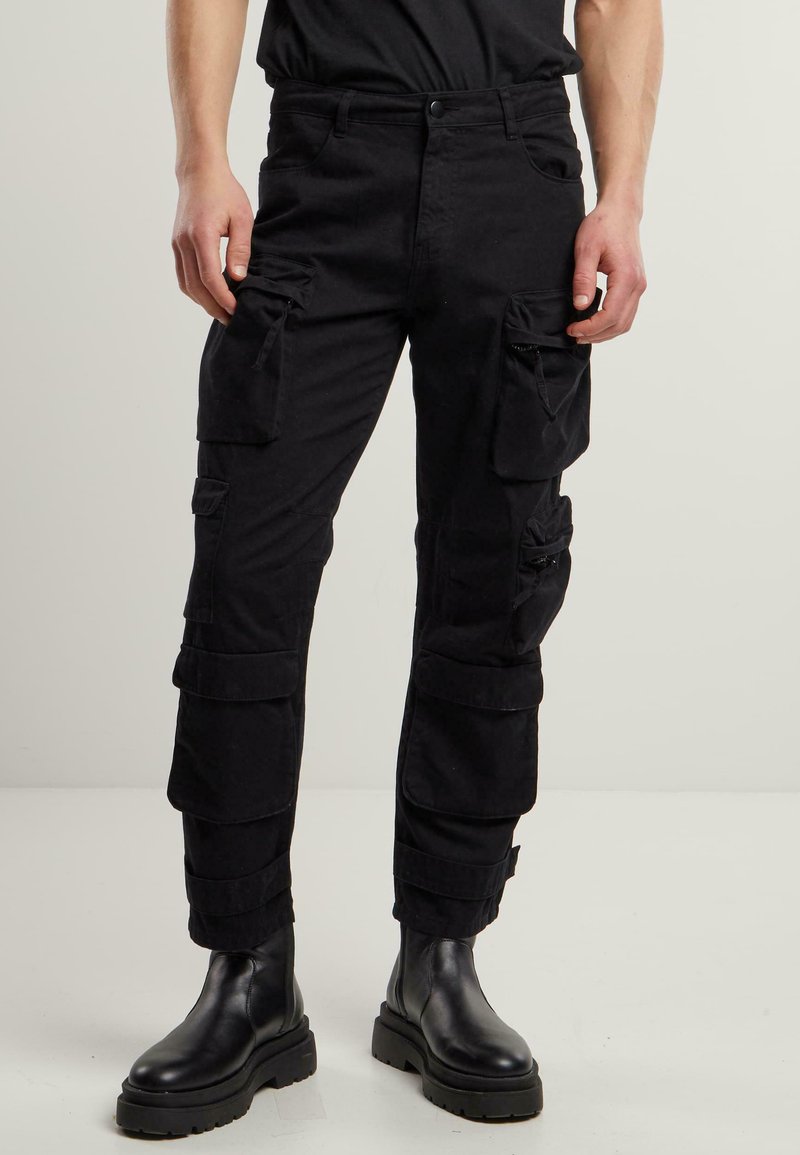 Urban Classics - POCKET  - Cargo trousers - black, Enlarge
