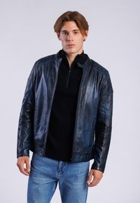 Freaky Nation Chaqueta de cuero - blue black