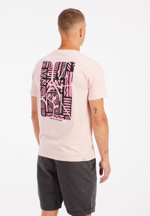 Print T-shirt - peach pink
