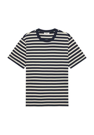 PEDRO  - T-shirt con stampa - navy stripe