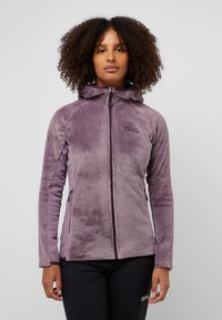 Jack Wolfskin ROTWAND HOODED - Giacca in pile - wild blossom