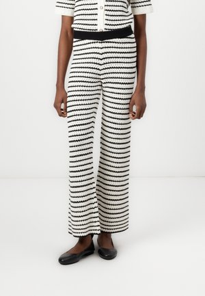 CHARLESCRAS  - Pantaloni - black/white
