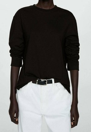 Langærmet T-shirt - black