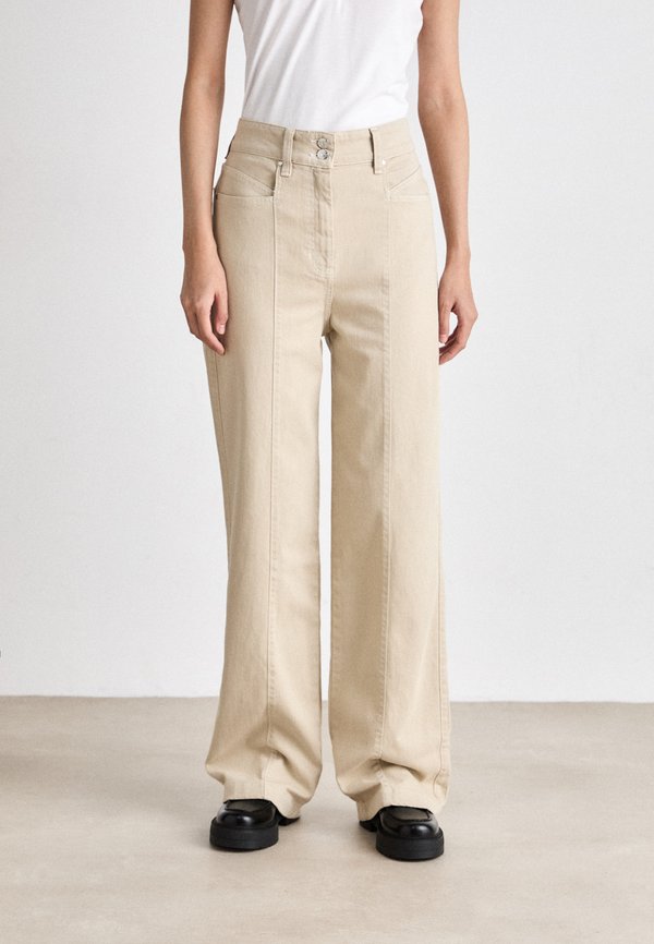 TOLALA - Straight leg jeans - open beige