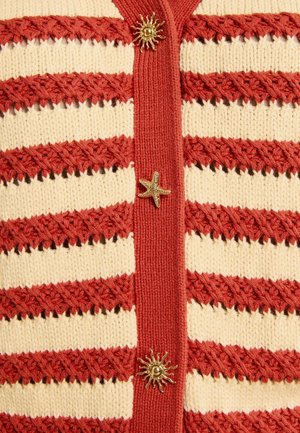 Love & Roses, Cardigan - rust brown