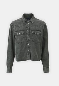 CROPPED WESTERN - Nööpidega pluus - black wash