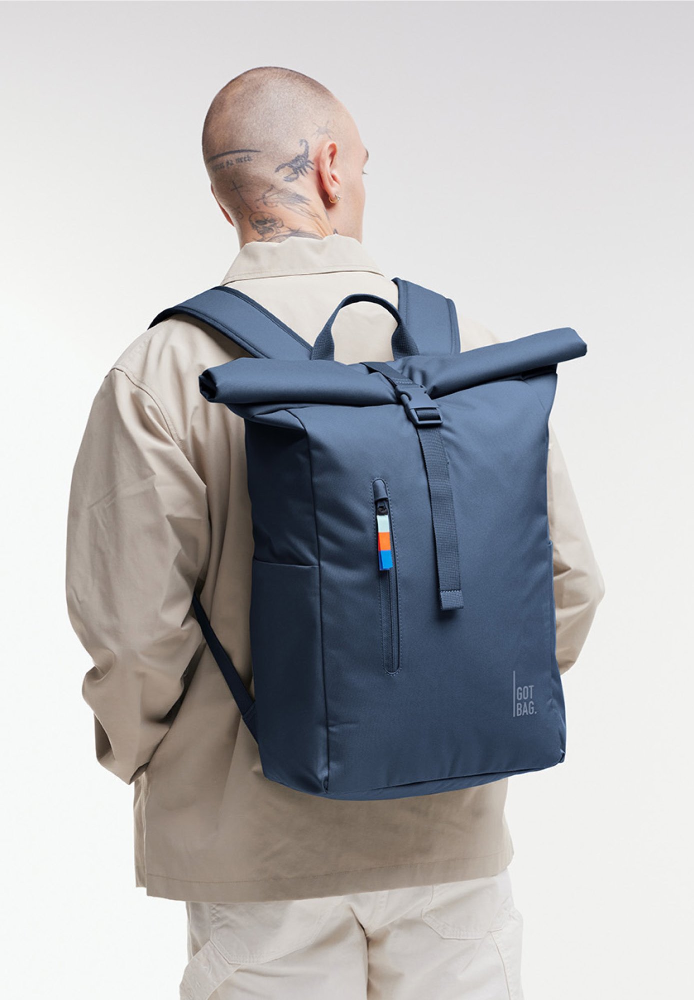 GOT BAG ROLLTOP EASY - Rucksack - ocean blue/dark blue - Zalando