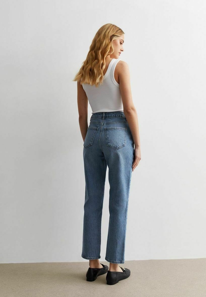 New Look BLUE HANNAH - Jeansy Straight Leg/niebieski