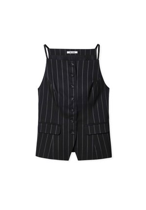 NA-KD Vest - black/white stripe