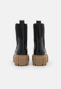 Marc O'Polo CHRISTEL - Enkellaarsjes met plateauzool - black/sand