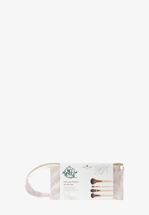 SO ECO NATURAL TRAVEL BRUSH SET - Makeup pensel - stone, beige & gold