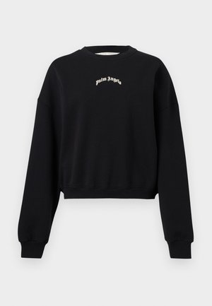 CURVED LOGO LOOSE CROP CREW - Melegítőfelső - black tofu