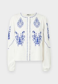 ONLHELEN BUTTON  - Camicia - cloud dancer/navy blue