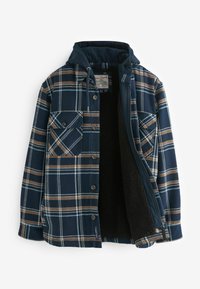Next BORG LINED CHECK - Mezisezónní bunda  - navy blue