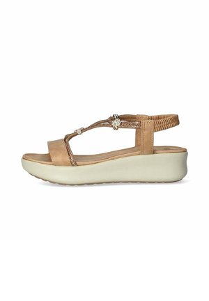 Sandali con plateau - marrone
