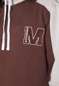 Mennace CONTRAST PANEL HALF ZIP  - Camisola - brown