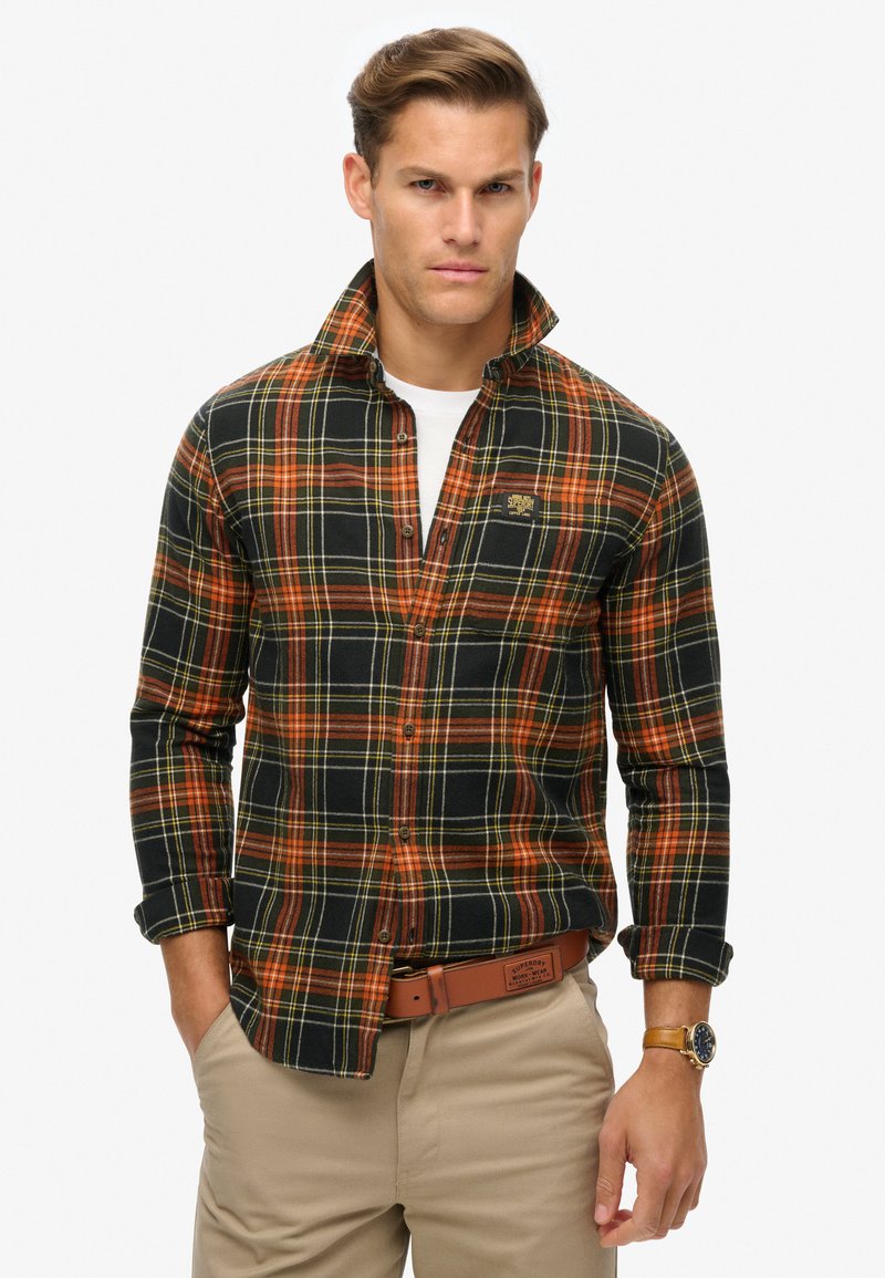 Superdry & Co LONG SLEEVE LUMBER - Overhemd - bryce check black