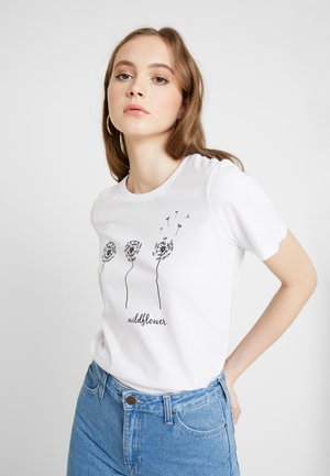 T-shirts med print - white