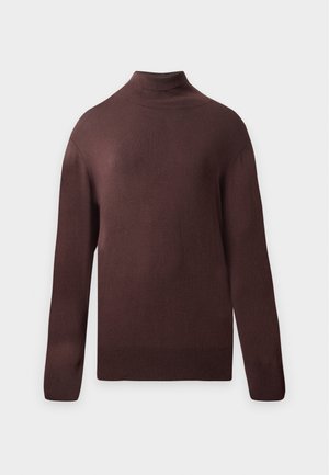 ONLY Carmakoma, CARVENICE ROLL PULLOVER - Maglione - coffee bean