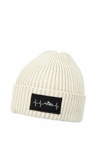 Neverless PATCH HERZSCHLAG BERGE WANDERFREUNDE  - Beanie - beige