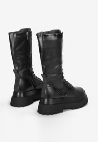 Bosanova CON CORDONES - Botas con plataforma - black