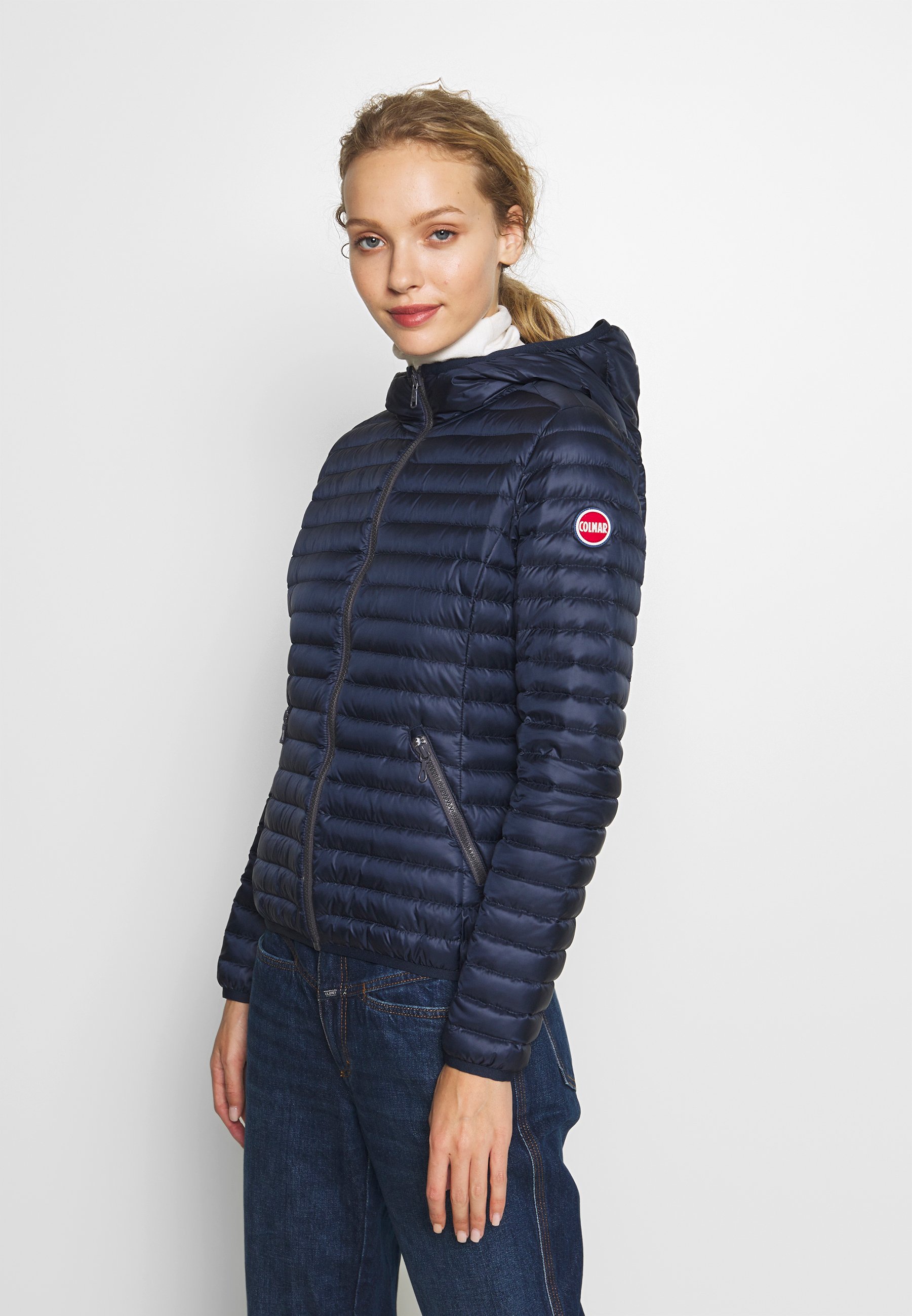 LADIES JACKET Kurtka puchowa navy bluelight steel LADIES JACKET Kurtka puchowa navy bluelight steel