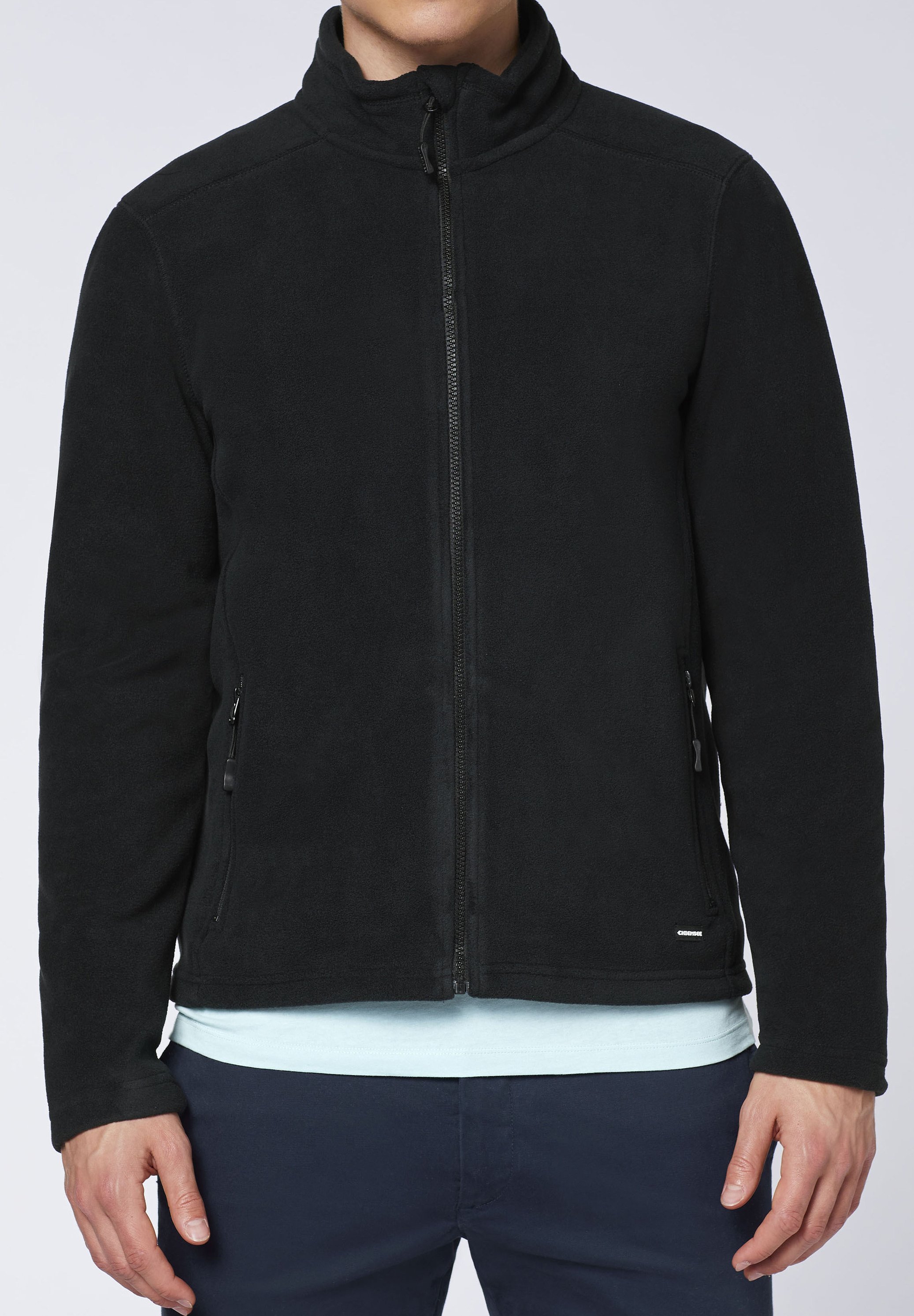 Chiemsee Fleece jacket - black beauty/black - Zalando