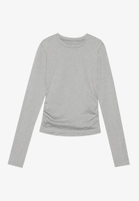 LONG SLEEVE TOP WITH SIDE RUCHING - Ilgarankovis viršutinės dalies drabužis - mottled light grey