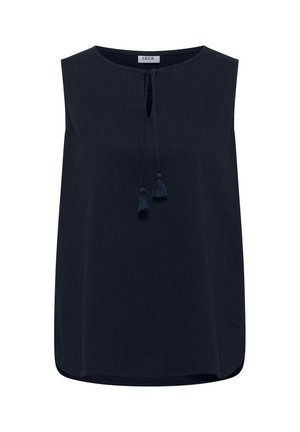 Cecil, BLUSENTOP MIT SPLIT NECK UND BÄNDERN - Débardeur - universal blue