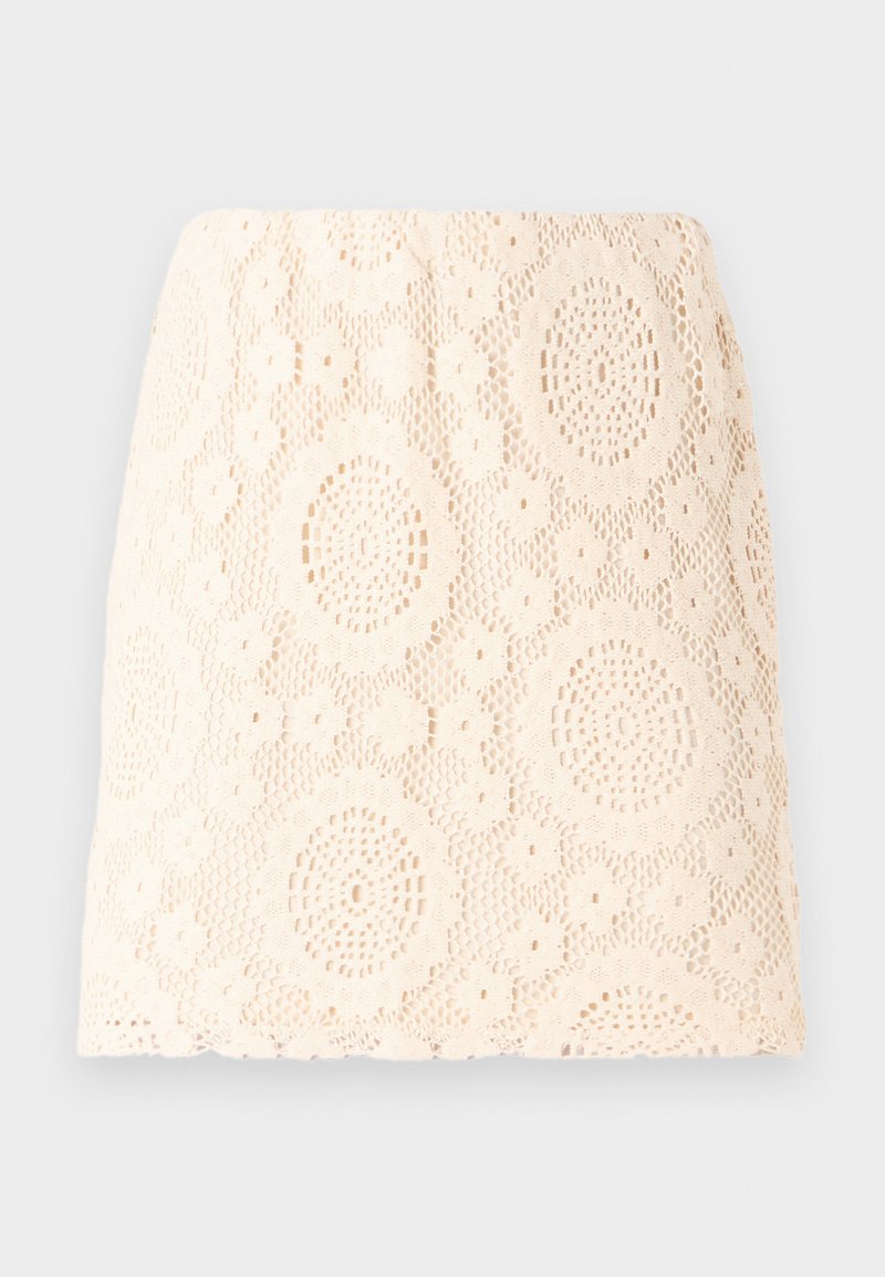 Pieces Minirok crème Pieces Minirok crème