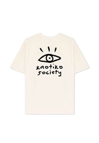 Kaotiko URBAN BOY EYE UNISEX - Camiseta estampada - ivory