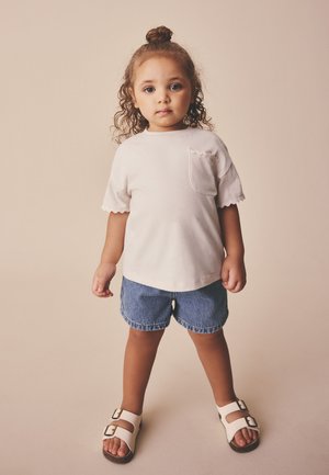 Next, REGULAR FIT - SHORT SLEEVE RIC RAC TRIM T-SHIRT  . - T-shirts print - ecru white