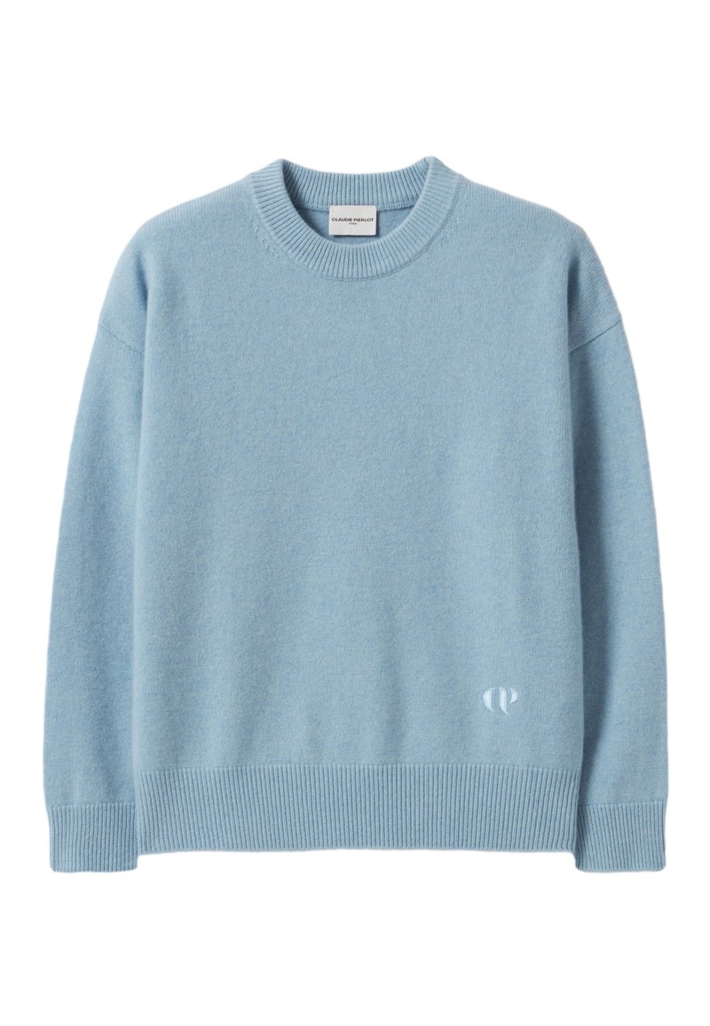 CLAUDIE PIERLOT Trui lichtblauw gemêleerd