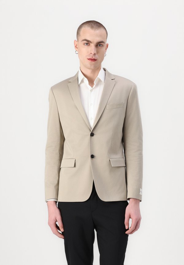 SLIM - Suit jacket - aluminum