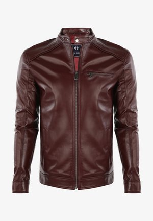 Leather jacket - bordeux