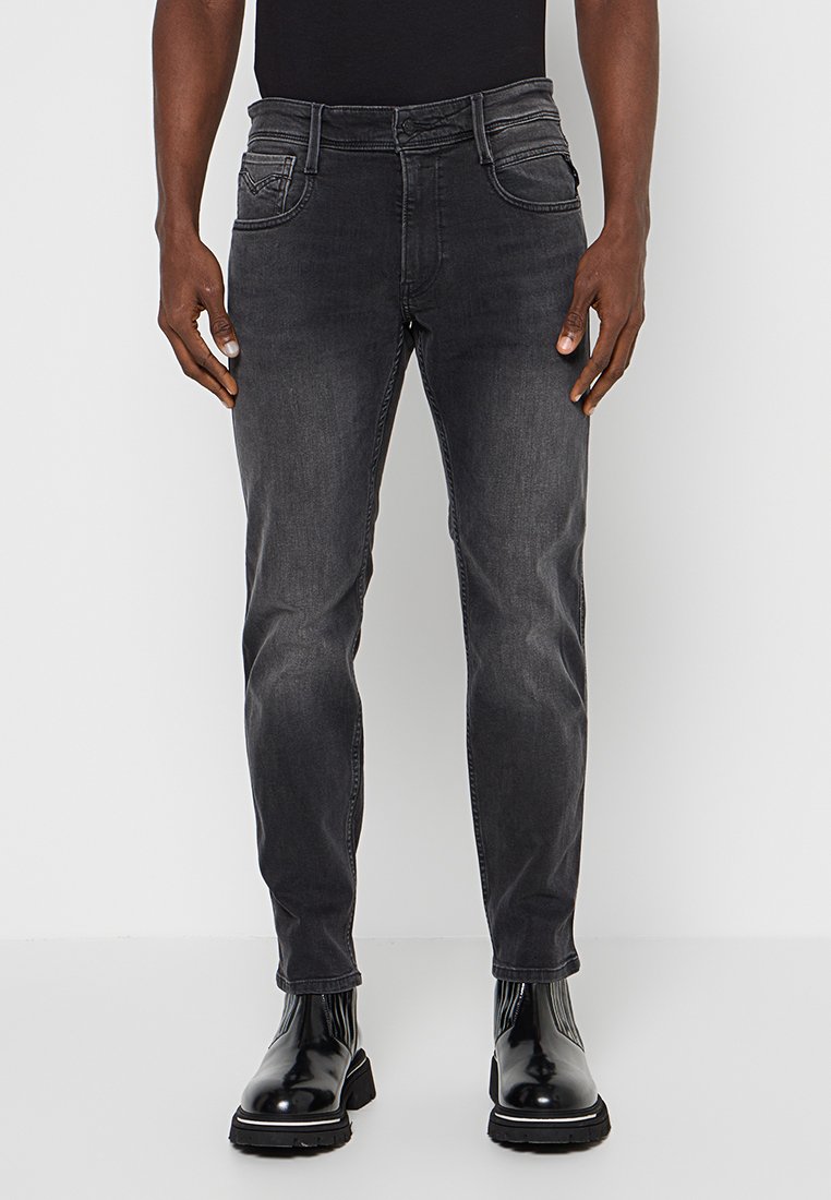 Replay Jeans Tapered Fit zwart