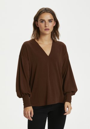 VANJA - Longsleeve - bitter chocolate