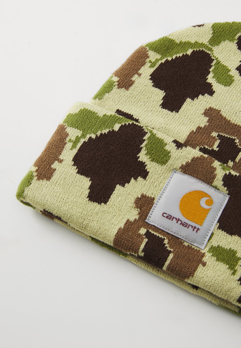 Carhartt WIP CAMO DUCK BEANIE UNISEX Bonnet green/vert