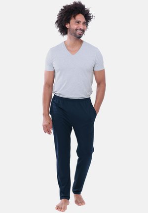 SET - Nachtwäsche Hose - blau/grau