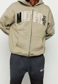 Multiply Apparel Sudadera con cremallera - olive