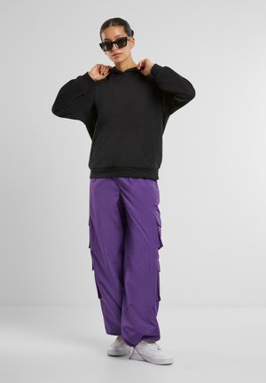 Urban Classics LOOSE LIGHT BRUSHED - Hoodie - black