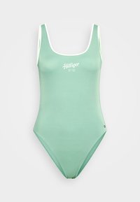 ESSENTIALS ONE PIECE LOGO - Maillot de bain - fort green