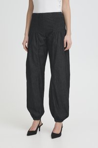 PULZ PZJILL - Vaqueros boyfriend - black denim