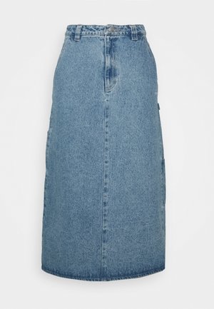 Obey Clothing JUNIPER MIDI SKIRT - Áčková sukně - stonewash indigo