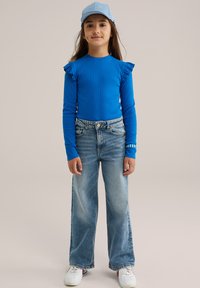 WE Fashion Ilgarankovis viršutinės dalies drabužis - blue