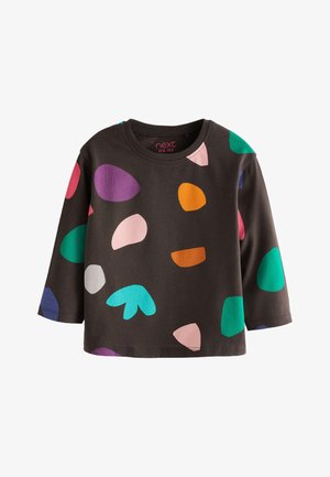 LONG SLEEVE - Maglietta a manica lunga - charcoal grey shapes