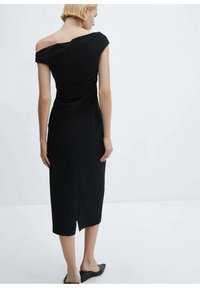 Mango Enostavna obleka - black