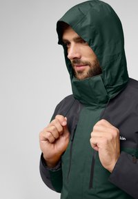 Jack Wolfskin JASPER 3IN1 - Regenjas - black olive